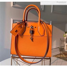 Louis Vuitton City Steamer PM Bag In Smooth &amp; Grainy Calfskin M55348 Orange (K-20041836)