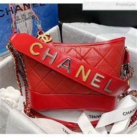 Chanel Calfskin CHANELS GABRIELLE Small Hobo Bag AS0865 Red 2020 (SS-20042228)