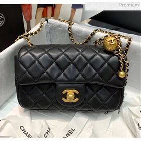 Chanel Lambskin &amp; Gold-Tone Metal Flap Bag AS1787 Black 2020 (SS-20042240)