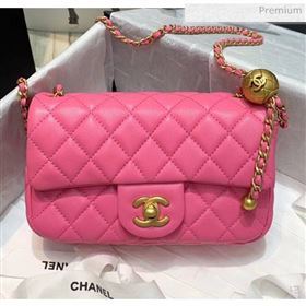 Chanel Lambskin &amp; Gold-Tone Metal Flap Bag AS1787 Pink 2020 (SS-20042242)