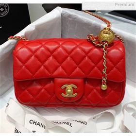 Chanel Lambskin &amp; Gold-Tone Metal Flap Bag AS1787 Red 2020 (SS-20042246)
