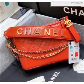 Chanel Samll CHANELS GABRIELLE Hobo Bag in Aged Calfskin AS0865 Red 2020(Top Quality) (SY-20042232)