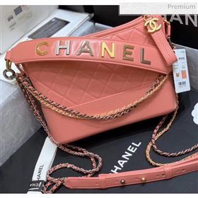 Chanel Medium CHANELS GABRIELLE Hobo Bag in Aged Calfskin AS1582 Pink 2020(Top Quality) (SY-20042233)