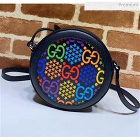 Gucci GG Psychedelic Round Shoulder Bag Black 2020 (XYS-20043036)