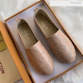 Louis Vuitton Monogram Embroidered Espadrilles Apricot 2019 (For Women and Men) (MD-0022502)