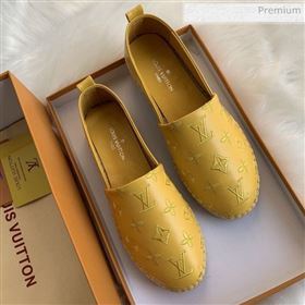 Louis Vuitton Monogram Embroidered Espadrilles Yellow 2019 (For Women and Men) (MD-0022505)