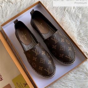 Louis Vuitton Monogram Espadrilles Dark Coffee 2019 (For Women and Men) (MD-0022506)