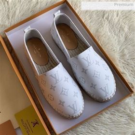 Louis Vuitton Monogram Espadrilles White 2019 (For Women and Men) (MD-0022510)