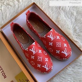 Louis Vuitton Monogram Espadrilles Red 2019 (For Women and Men) (MD-0022509)