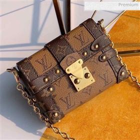 Louis Vuitton Essential Trunk Monogram Reverse Canvas Box Chain Bag M68575  (KI-0022307)