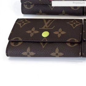 Louis Vuitton Monogram Canvas 6 Key Holder M60701 Yellow (KI-0022403)