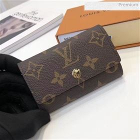 Louis Vuitton Monogram Canvas 6 Key Holder M60701 Gold (KI-0022406)