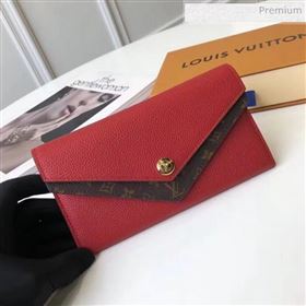 Louis Vuitton Double V Long Wallet M64317 Red  (KI-0022411)