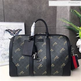 Gucci Bestiary GG Canvas Carry-on Duffle Bag with Tigers Print 474131 2019 (DLH-0030305)