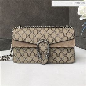 Gucci Dionysus GG Canvas Small Shoulder Bag 499623 Khaki 2020 (DLH-20030833)