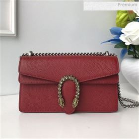 Gucci Dionysus Leather Small Shoulder Bag 499623 Red 2020 (DLH-20030830)