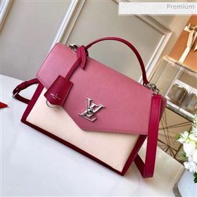 Louis Vuitton Mylockme Schoolbag Shaped Top Handle Bag M53891 Beige/Red/Pink   (KI-20031120)