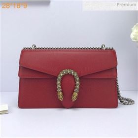 Gucci Dionysus Leather Small Shoulder Bag 400249 Red (DLH-20031123)