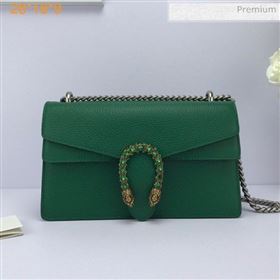 Gucci Dionysus Leather Small Shoulder Bag 400249 Green (DLH-20031125)