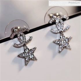 Chanel Crystal CC Star Short Earrings 2020 (YF-20031202)