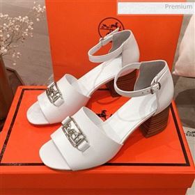 Hermes Villa Calfskin Sandals White 2020 (KL-20031306)