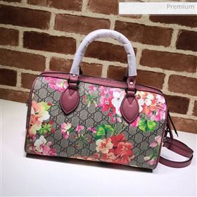 Gucci GG Canvas Flower Boston Bag 409529 Red (DLH-200313028)