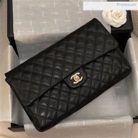 Chanel Quilted Lambskin Flap Clutch A57650 Black 2019 (YD-20031107)