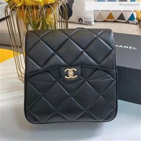 Chanel Quilted Lambskin Backpack AS1116 Black 2020 (KS-20031108)
