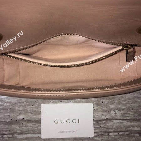 Gucci GG Marmont Matelasse Leather Shoulder Bag 443497 Apricot