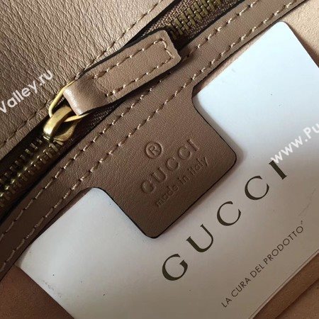 Gucci GG Marmont Matelasse Leather Shoulder Bag 443497 Apricot