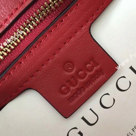 Gucci GG Marmont Matelasse Shoulder Bag 443497 Red