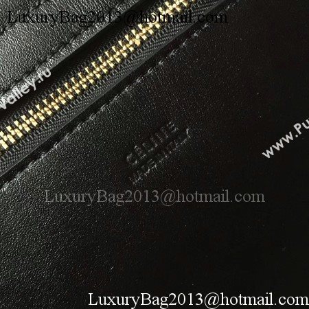 Celine Cabas Clasp Bag Smooth calfskin C90056 Black