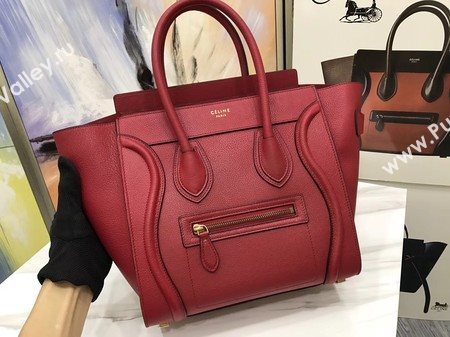 Celine Luggage Micro Tote Bag Original Leather CLY33081M Red