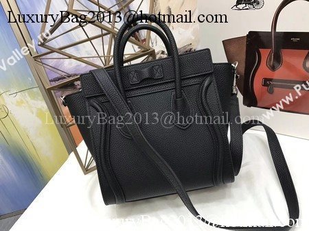 Celine Luggage Nano Tote Bag Original Leather CA3560 Black