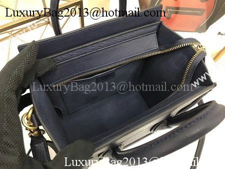 Celine Luggage Nano Tote Bag Original Leather CA3560 Royal