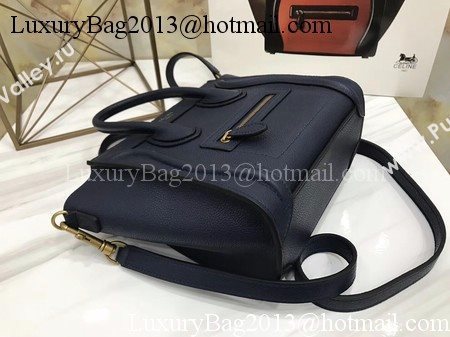 Celine Luggage Nano Tote Bag Original Leather CA3560 Royal