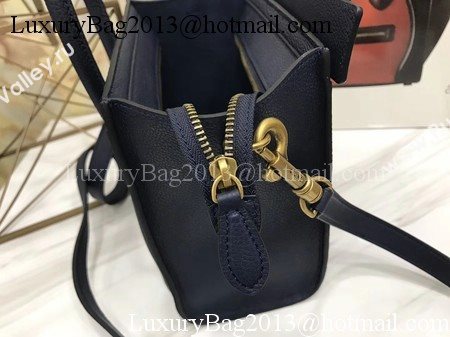 Celine Luggage Nano Tote Bag Original Leather CA3560 Royal