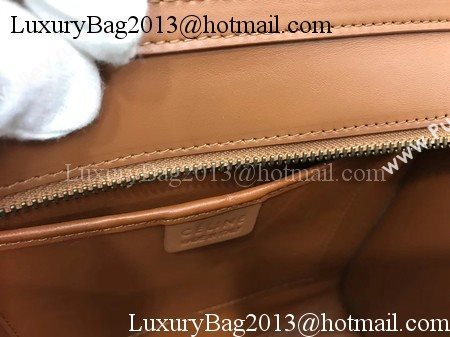 Celine Luggage Nano Tote Bag Original Leather CC3560 Brown