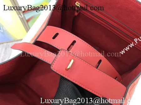 Celine Luggage Phantom Tote Bag Croco Leather CT3372 Red