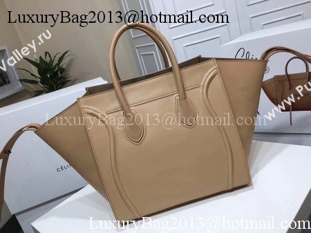 Celine Luggage Phantom Tote Bag Smooth Leather CT3372 Apricot