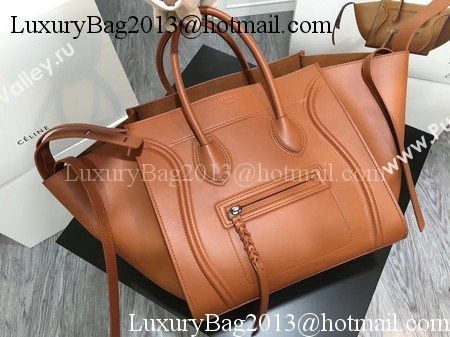 Celine Luggage Phantom Tote Bag Smooth Leather CT3372 Brown