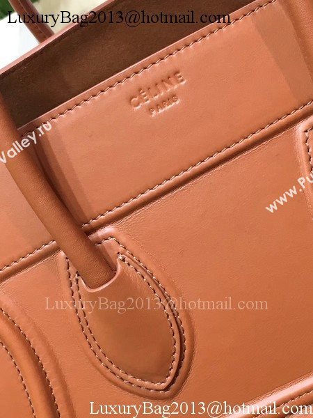 Celine Luggage Phantom Tote Bag Smooth Leather CT3372 Brown