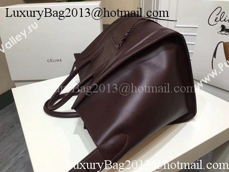 Celine Luggage Phantom Tote Bag Smooth Leather CT3372 Wine