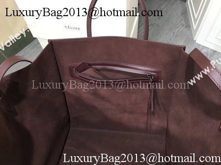 Celine Luggage Phantom Tote Bag Smooth Leather CT3372 Wine