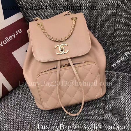 Chanel Original Leather Backpack CHA2590 Apricot