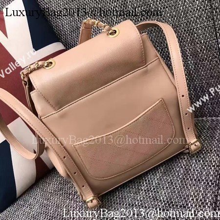 Chanel Original Leather Backpack CHA2590 Apricot