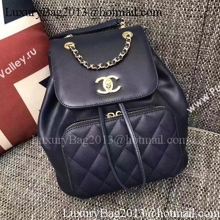 Chanel Original Leather Backpack CHA2590 Black