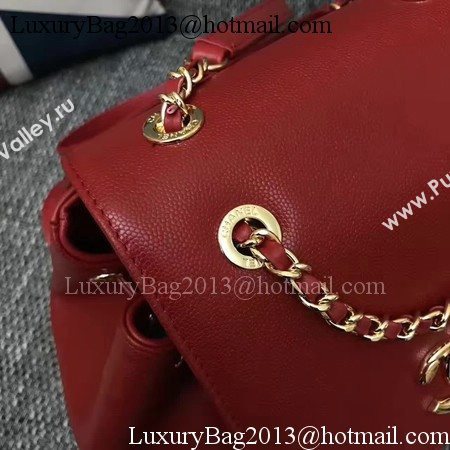 Chanel Original Leather Backpack CHA2590 Red