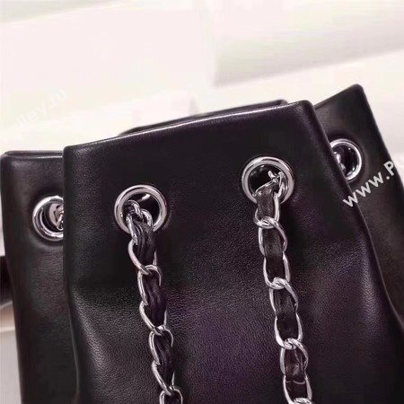 Chanel Backpack Original Sheepskin Leather A33269 Black