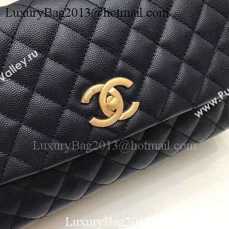 Chanel Classic Red Top Handle Bag Royal Original Leather A92991 Gold